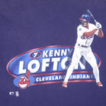 Vintage MLB (Pro Player) - Cleveland Indians Kenny Lofton T-Shirt 1990s X-Large