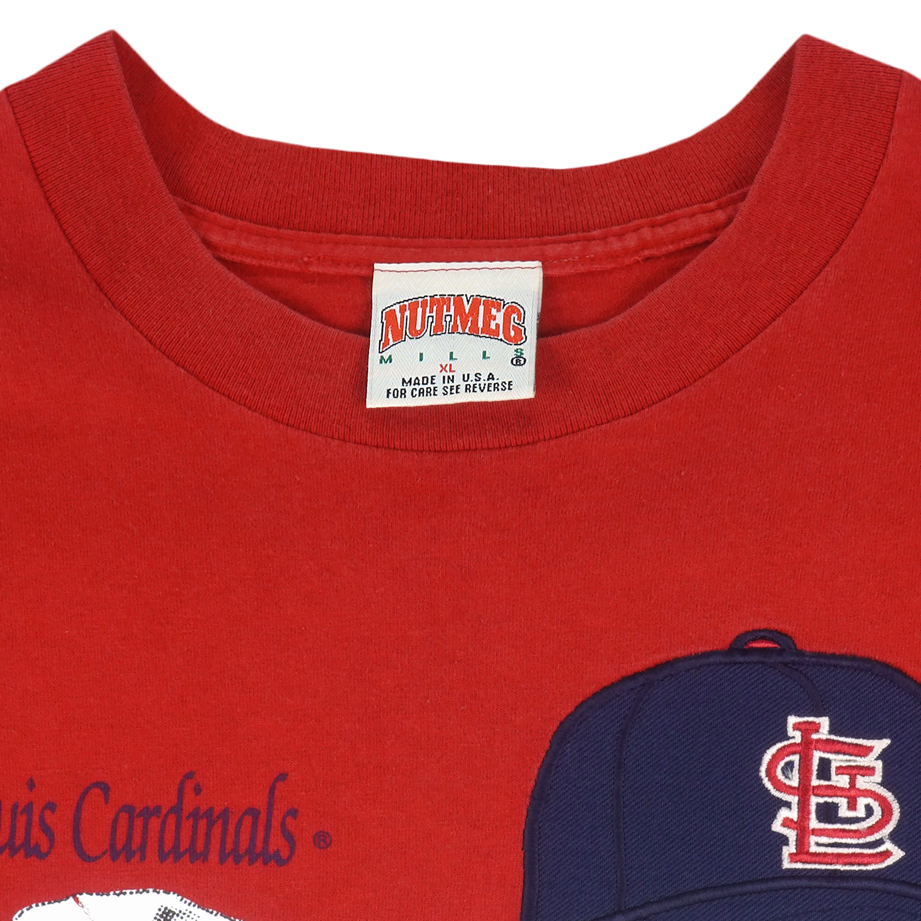 Vintage St Louis Cardinals Sweatshirt Embroidery Spell Out MLB 
