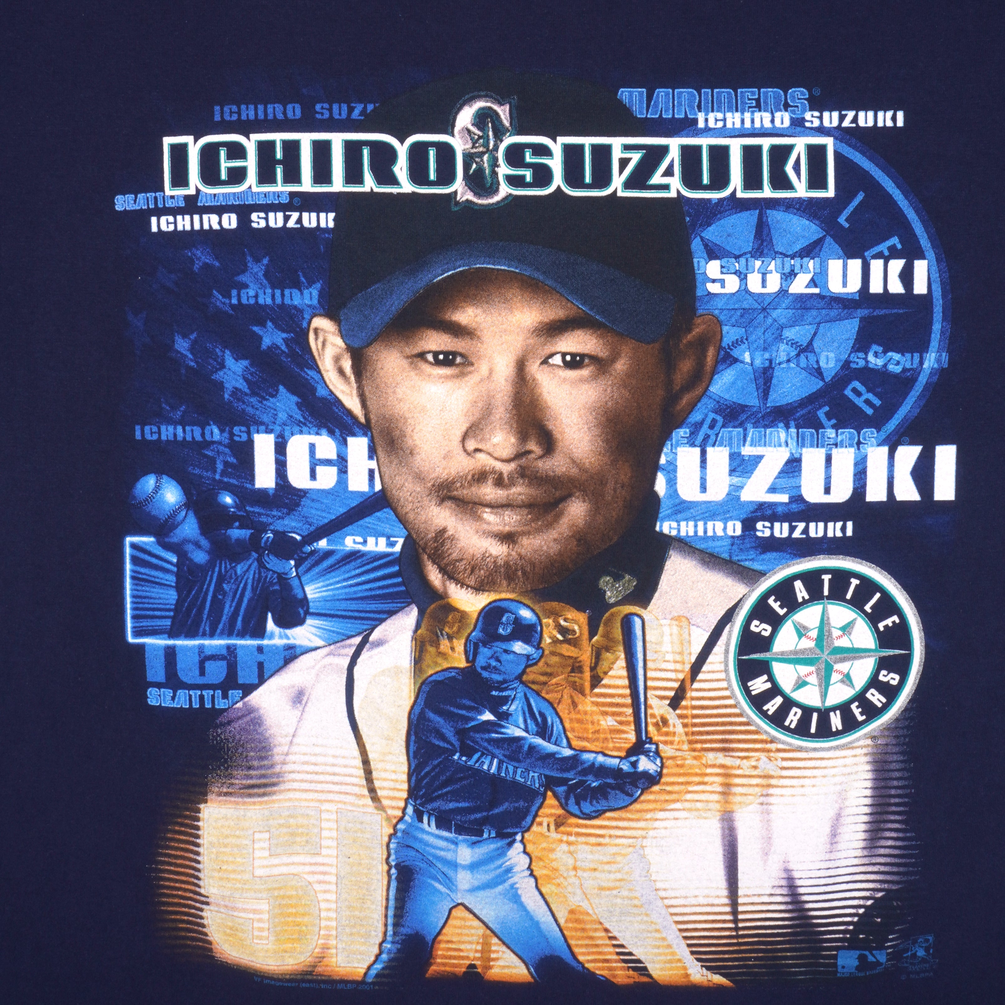 Vintage MLB (Lee) - Seattle Mariners Ichiro Suzuki T-Shirt 1990s X