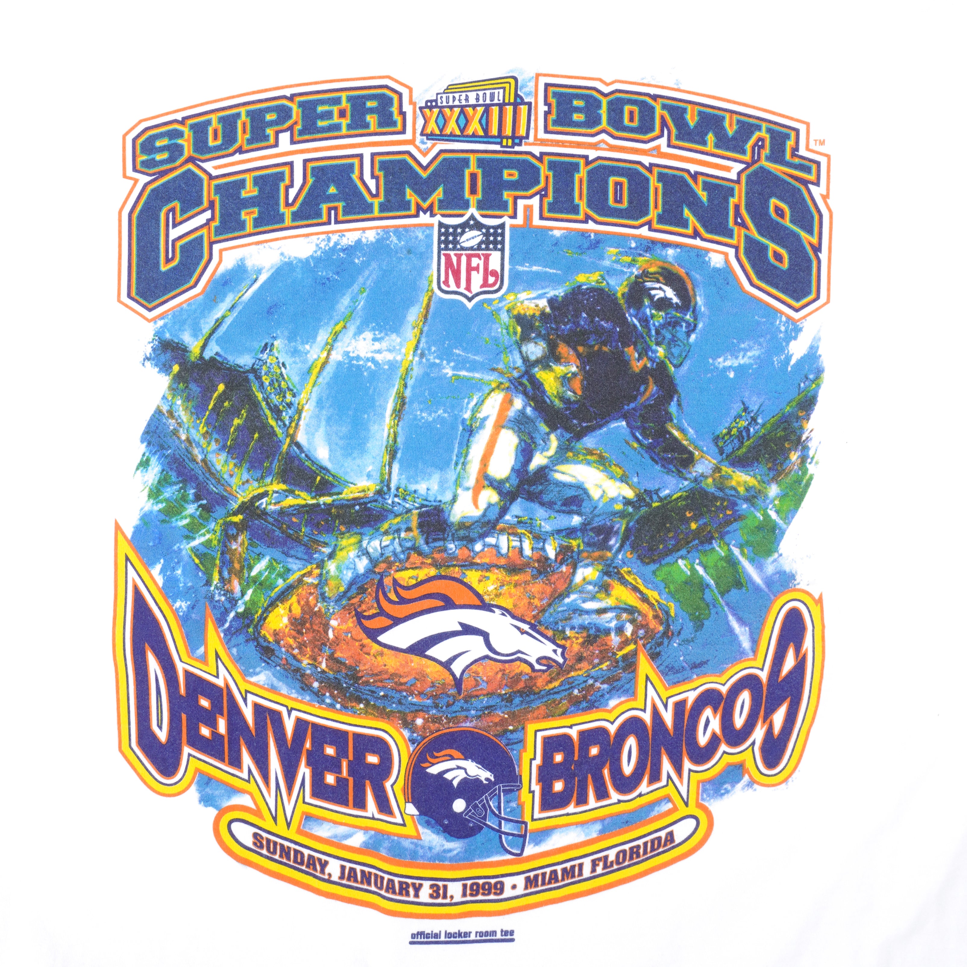 ‘99 Vintage NFL Super Bowl Championship Starter Shirt Denver Broncos  Football XL