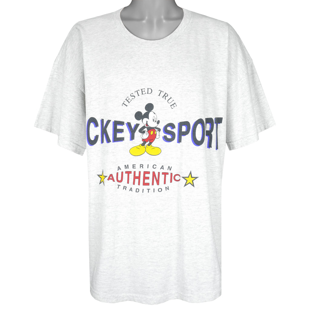 Disney - Mickey Sport American Tradition T-Shirt 1990s XX-Large Vintage Retro