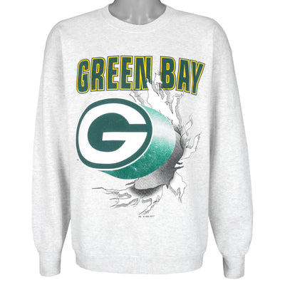 Vintage 1995 Green Bay Packers Graphic Crewneck Sweatshirt / NFC