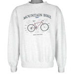 Vintage (Cuffy's) - Mountain Biking Basic Anatomy Crew Neck Sweatshirt 1990s Large