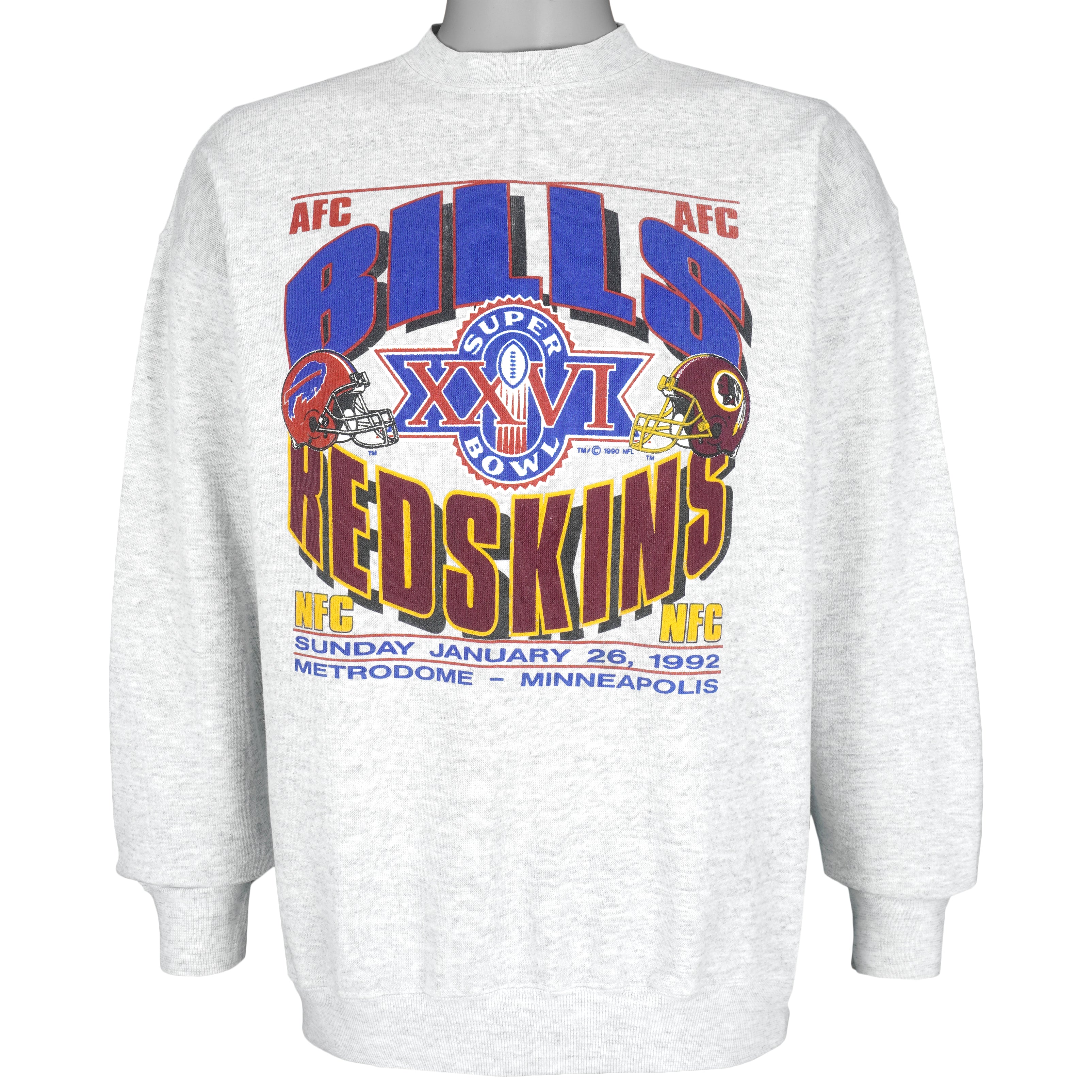 Vintage NFL (Trench) - Buffalo Bills VS Oilers Un-BILL-ievable Crew Neck  Sweatshirt 1993 X-Large – Vintage Club Clothing