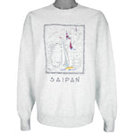 Vintage - Saipan Pacific Ocean Crew Neck Sweatshirt 1990s Large