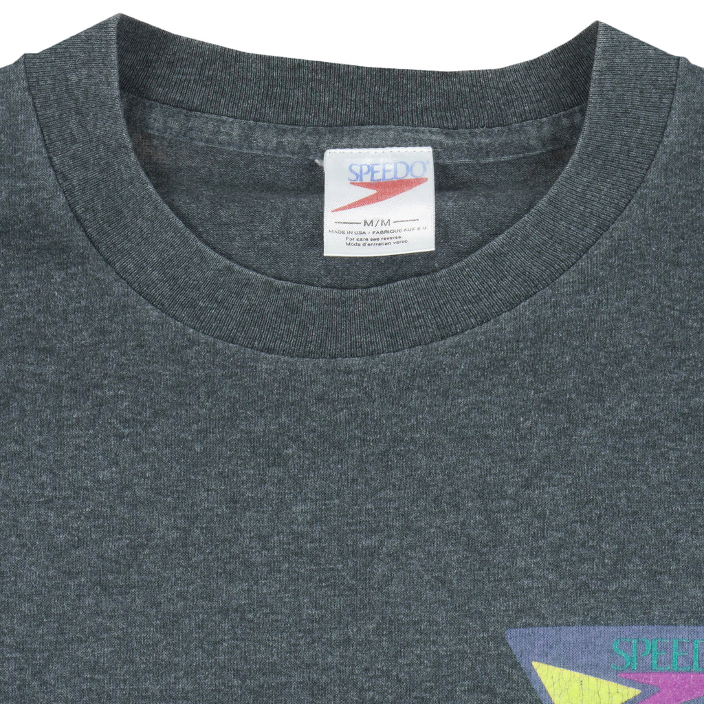 Vintage - Speedo Big Logo Single Stitch T-Shirt 1990s Medium Vintage Retro