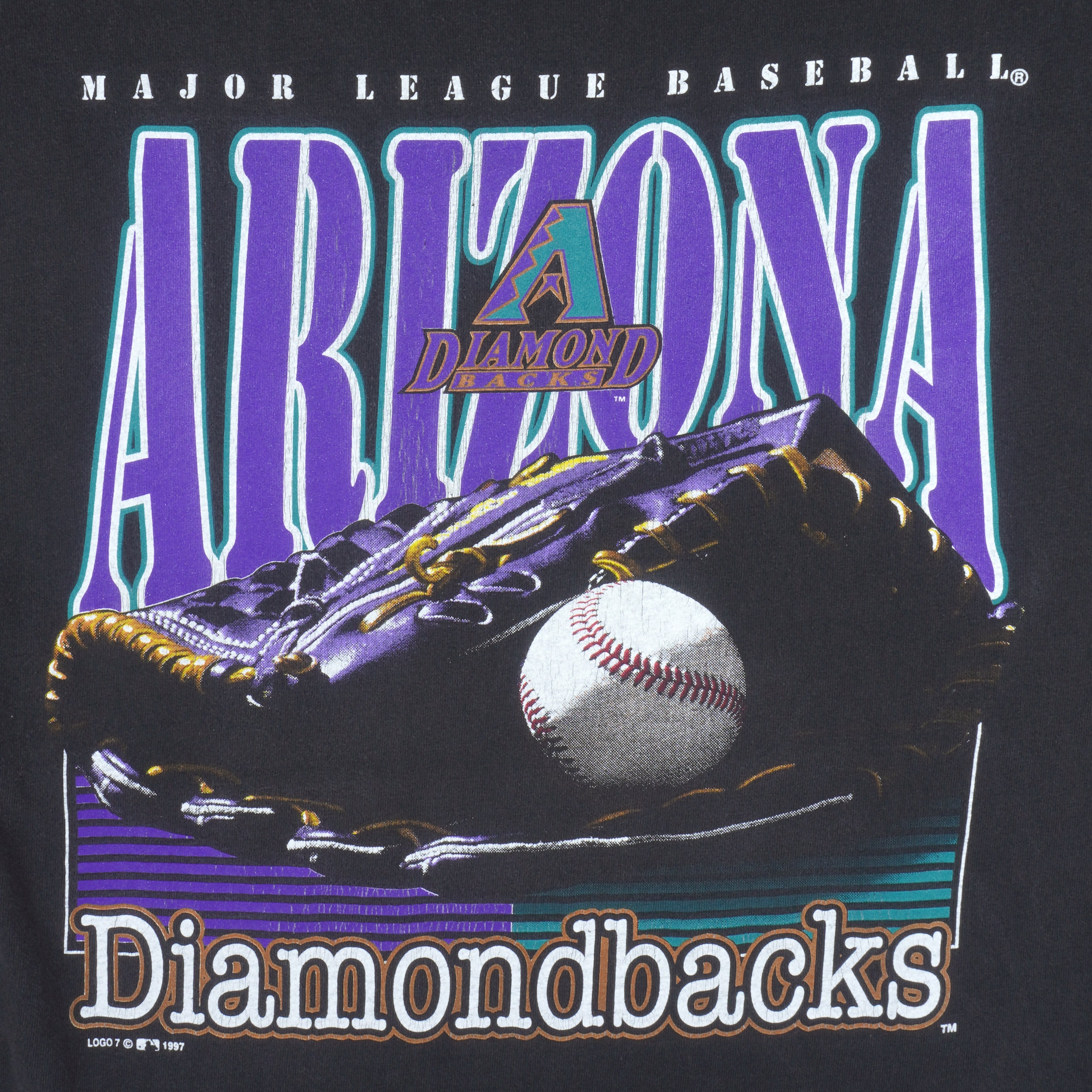 Vintage 90s Arizona Diamondbacks Mlb T-shirt / 1996 Logo 7