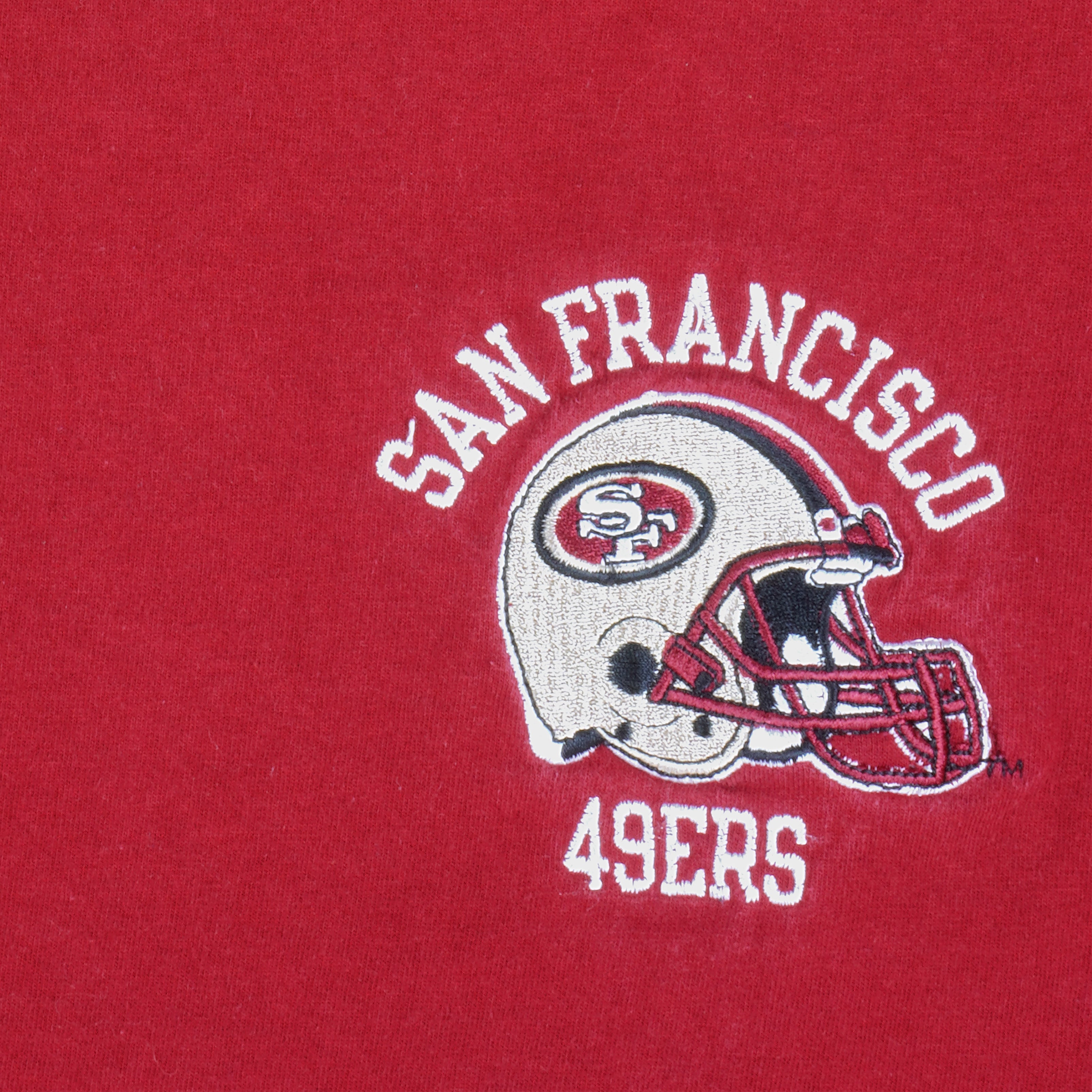 vintage 90s SAN FRANCISCO 49ERS EMBROIDERED T-Shirt L nfl football  california