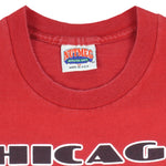 NHL (Nutmeg) - Chicago Blackhawks Single Stitch T-Shirt 1989 Medium Vintage Retro Hockey