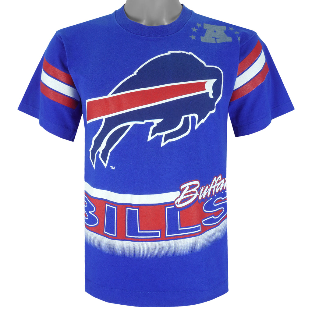 NFL (Salem) - Buffalo Bills Single Stitch T-Shirt 1994 Medium Vintage Retro Football