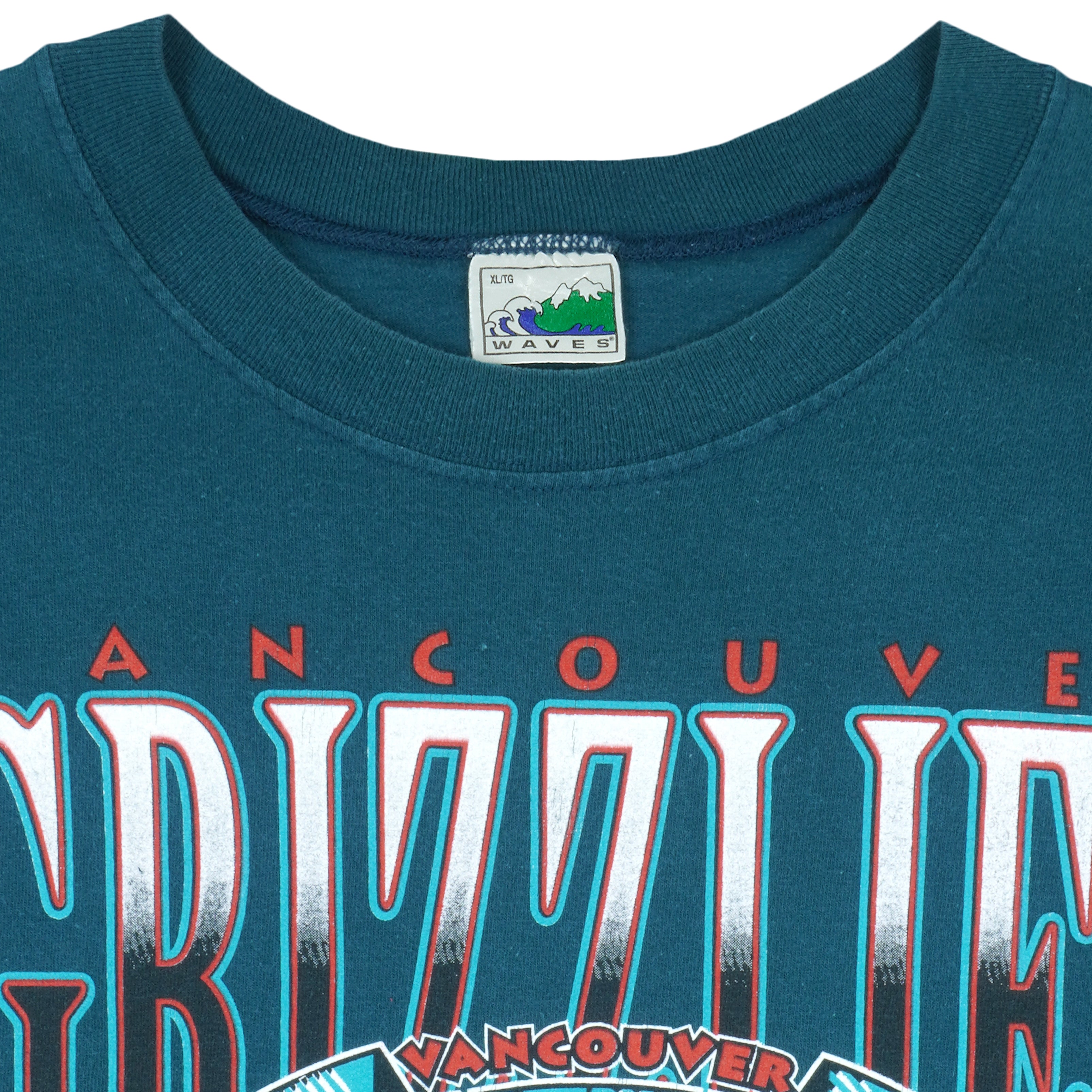 Vintage NBA (Waves) - Vancouver Grizzlies Spell-Out T-Shirt 1994 X-Large –  Vintage Club Clothing