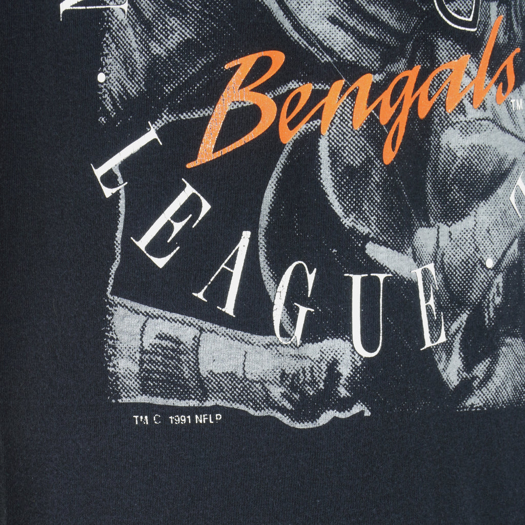 NFL (Logo 7) - Cincinnati Bengals T-Shirt 1991 Large Vintage Retro Football