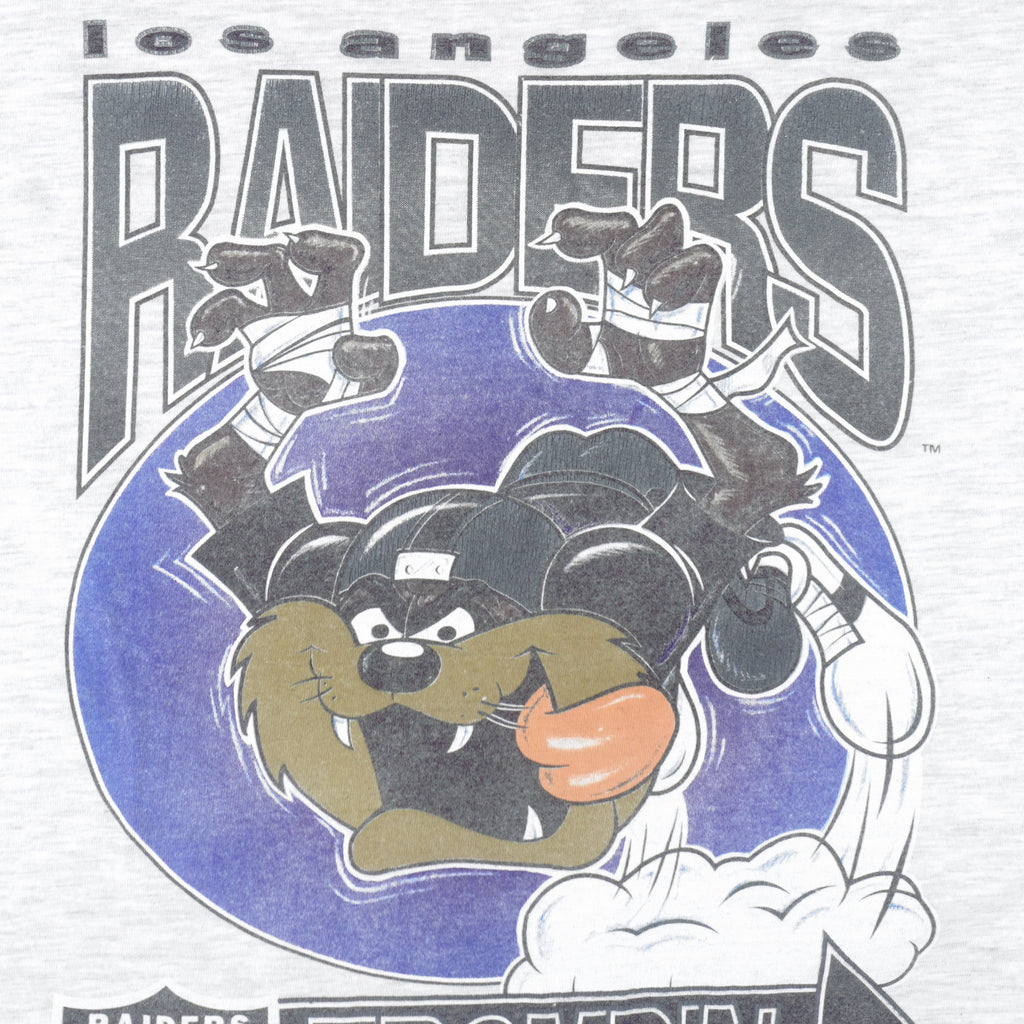 Starter - Los Angeles Raiders X Taz Single Stitch T-Shirt 1994 Medium Vintage Retro Football