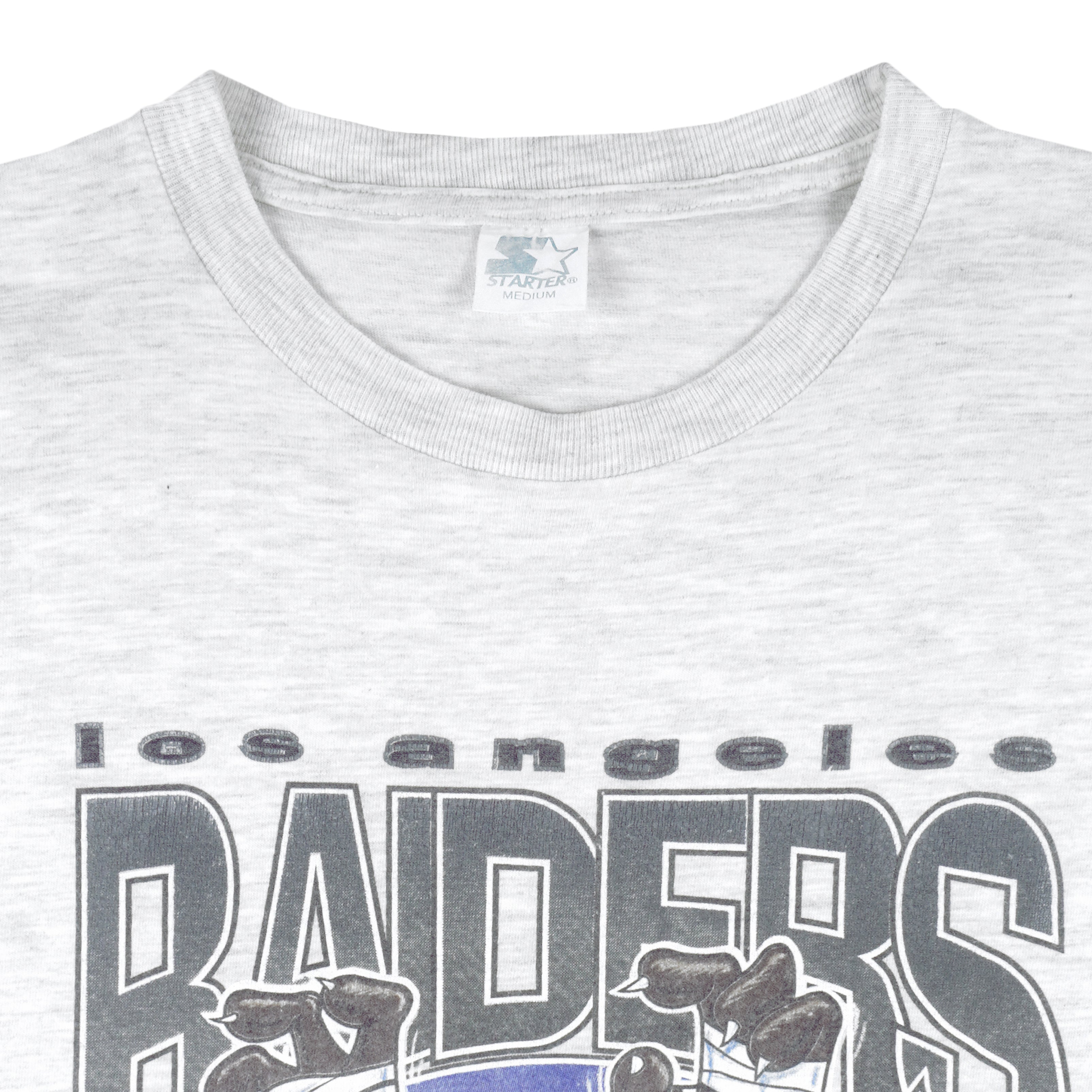 Vintage NFL Los Angeles Raiders Tee Shirt 1990s Medium Made USA