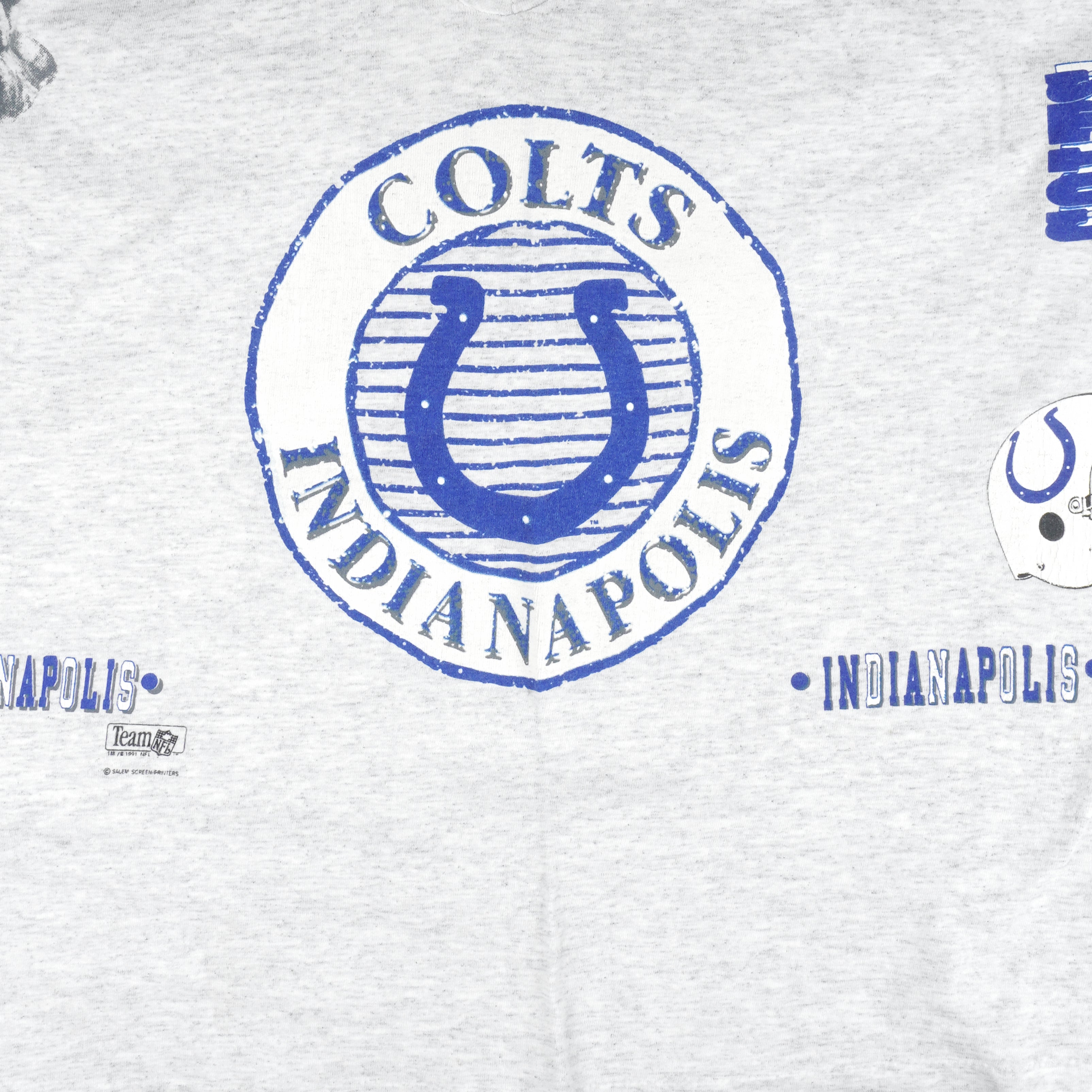 Vintage NFL (Salem) - Indianapolis 'Colts, Aerial Assault' Spell-Out T-Shirt  1991 XX-Large – Vintage Club Clothing