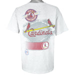 MLB - St. Louis Cardinals Anniversary 100th Single Stitch T-Shirt 1992 X-Large Vintage Retro Baseball