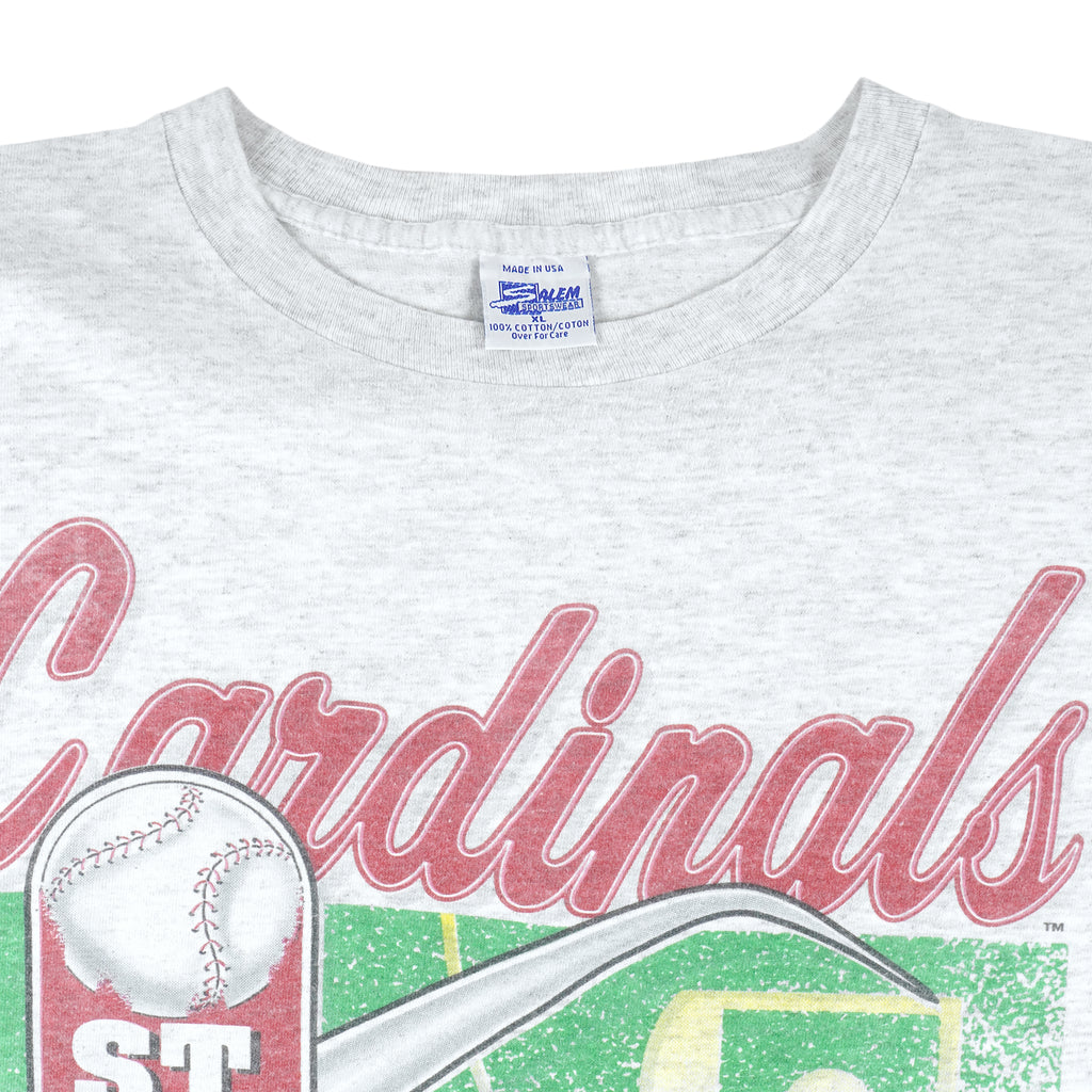 MLB - St. Louis Cardinals Anniversary 100th Single Stitch T-Shirt 1992 X-Large Vintage Retro Baseball