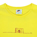 Nike - Yellow Football T-Shirt 1990s Medium Vintage Retro Football