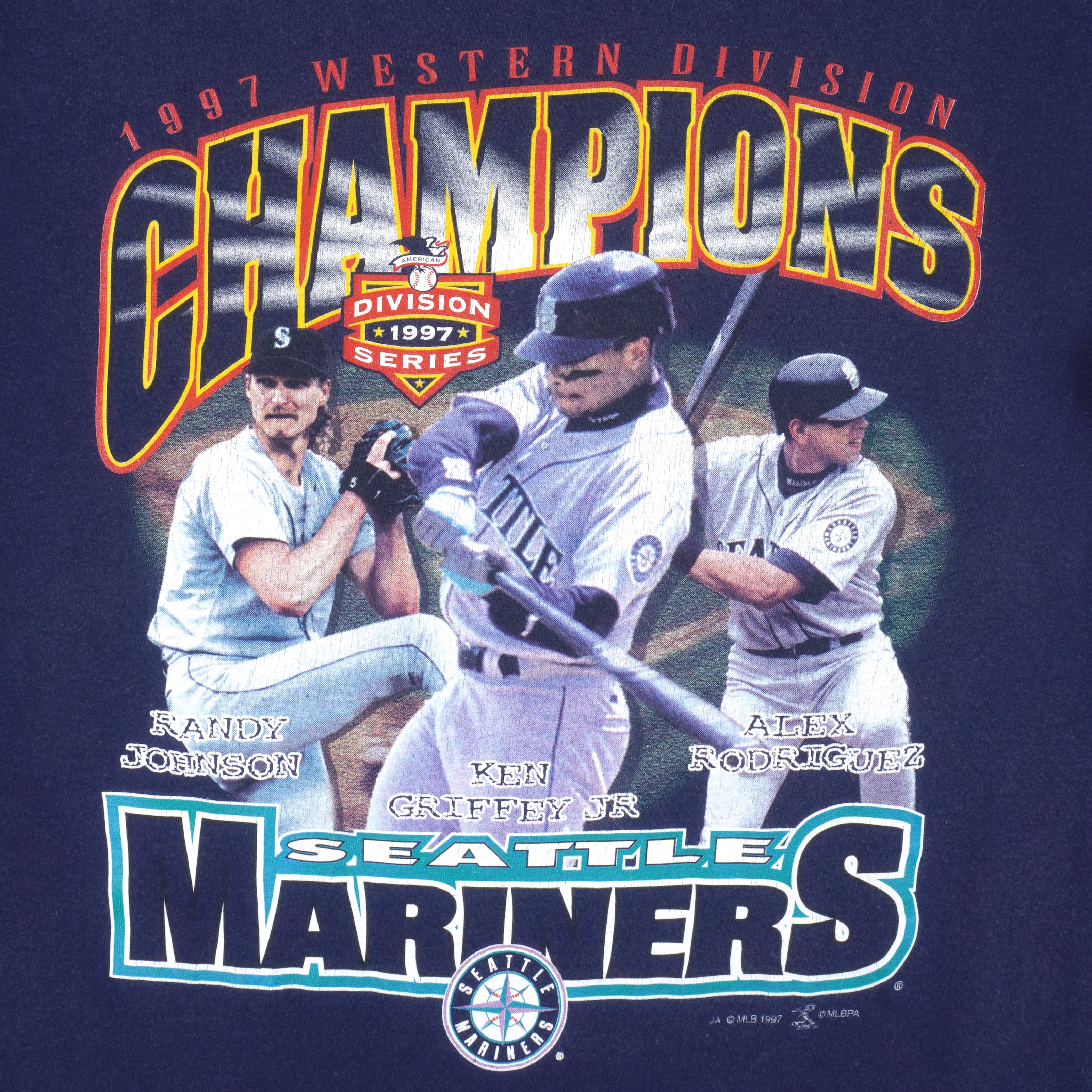 Vintage 1996 Seattle Mariners Sock Exchange Pro Player T-Shirt Sz.L