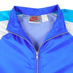 Nike - Blue with Grey 1/2 Zip Windbreaker 1990s Large Vintage Retro