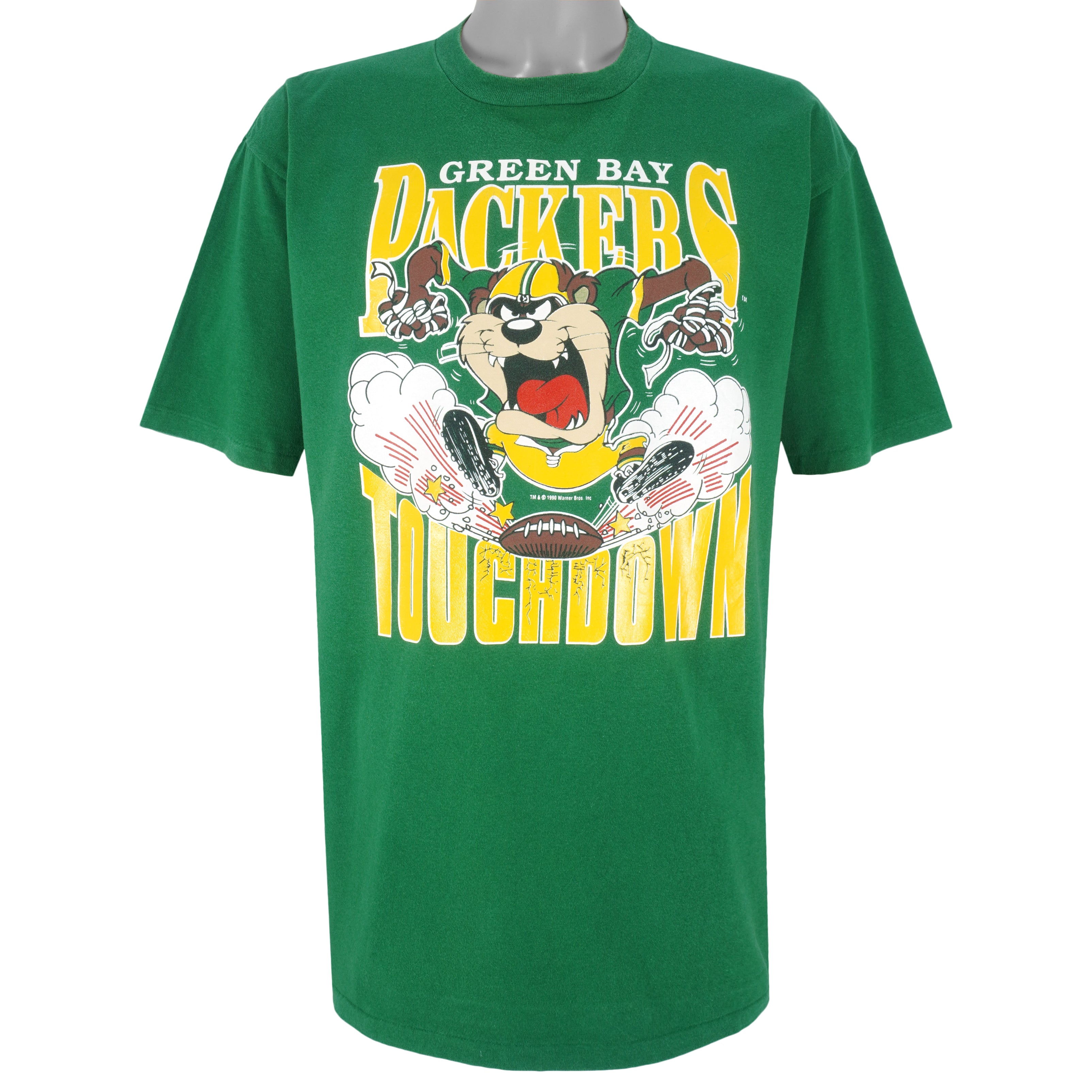 1997 Green Bay Packers Tasmanian Devil NFL Warner Brothers Shirt