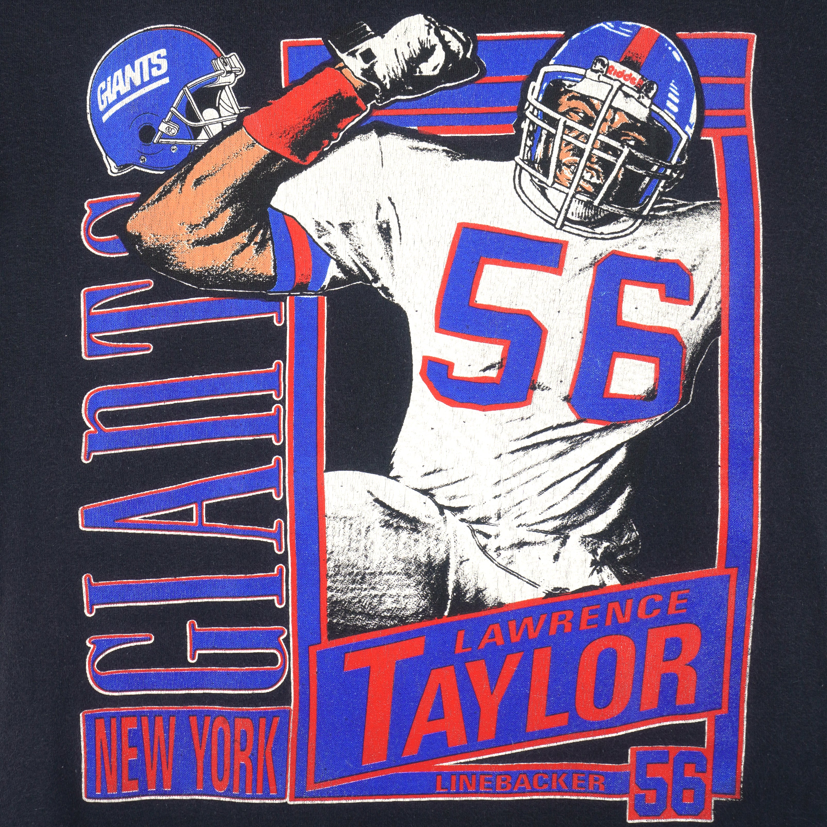 Vintage Trench NFL New York Giants Graphic Shirt SIZE L SINGLE STITCH MADE  IN US