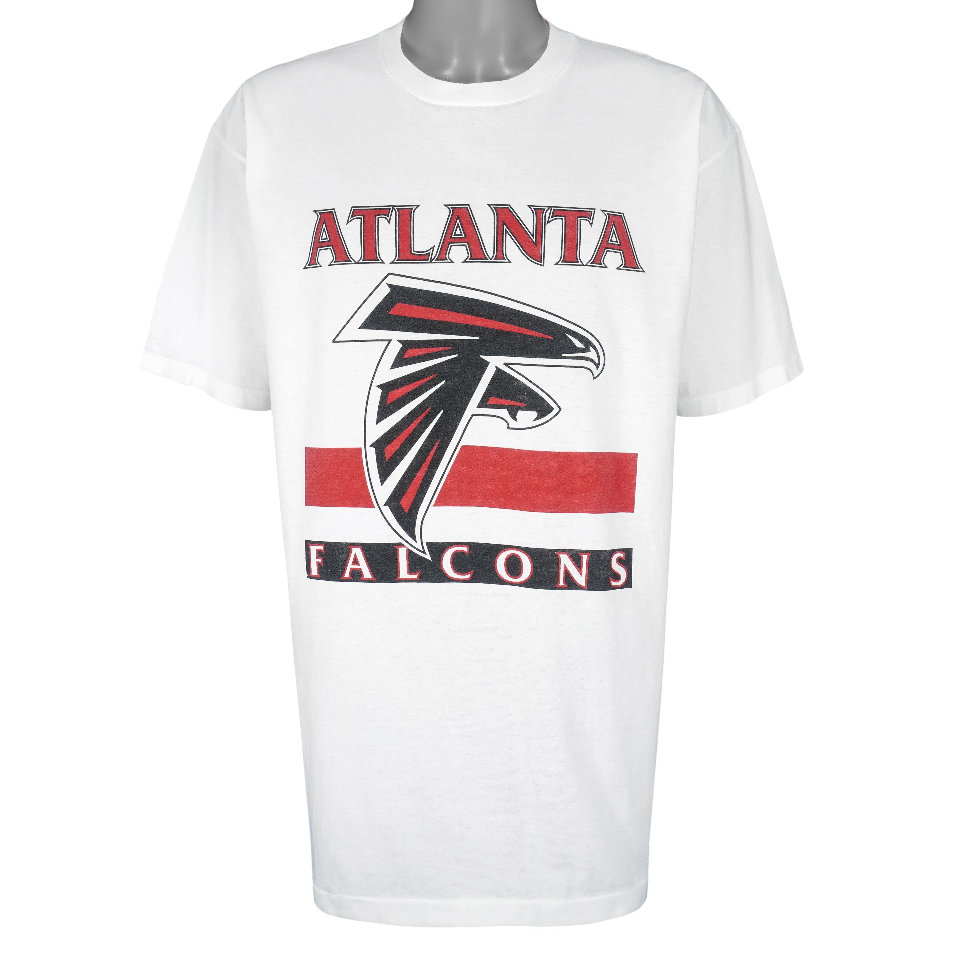 Vintage NFL (Hanes) - Atlanta Falcons Helmet Single Stitch T-Shirt 1990s Large