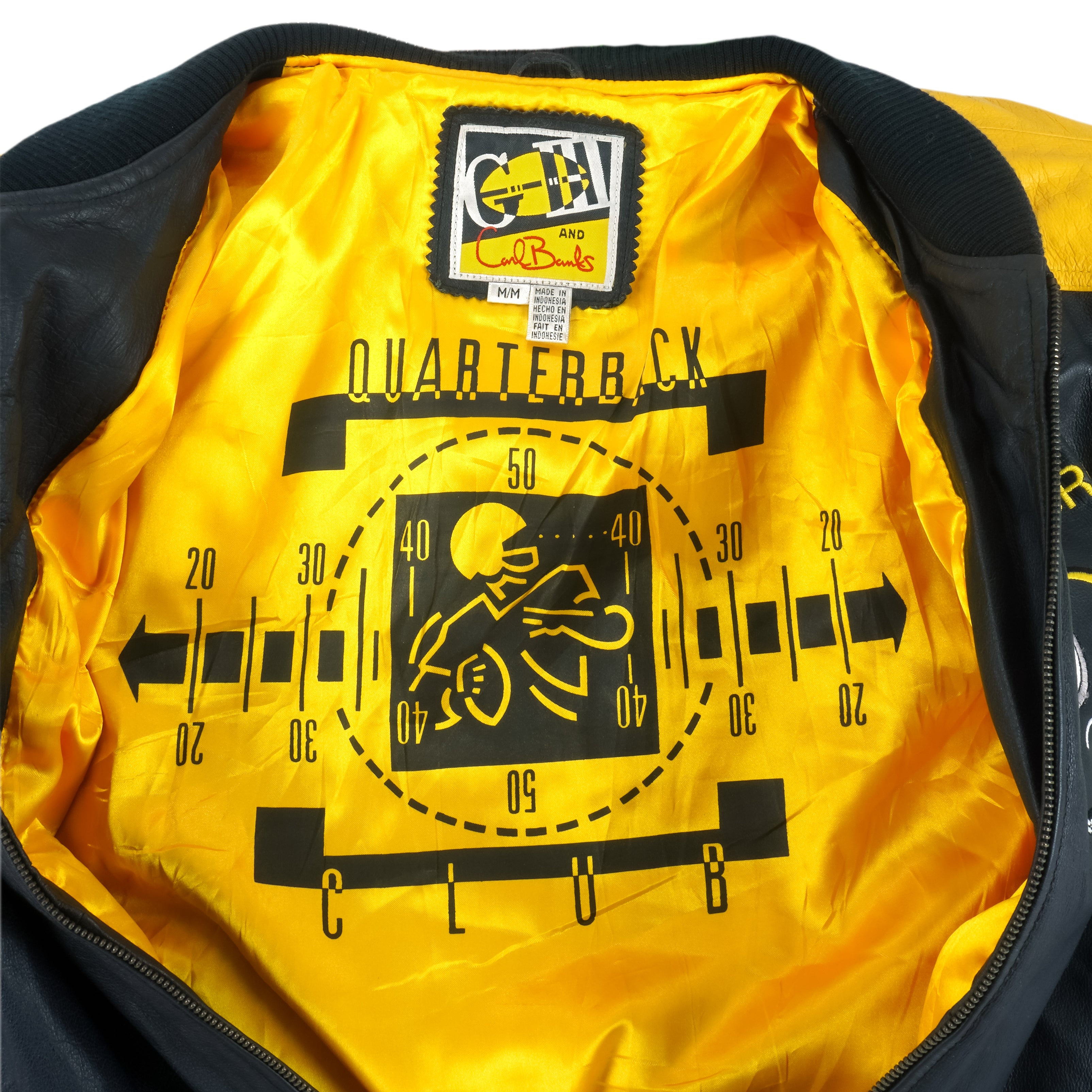 Vintage NFL (GIII Carl Banks) - Pittsburgh Steelers Leather Jacket 1990's Medium