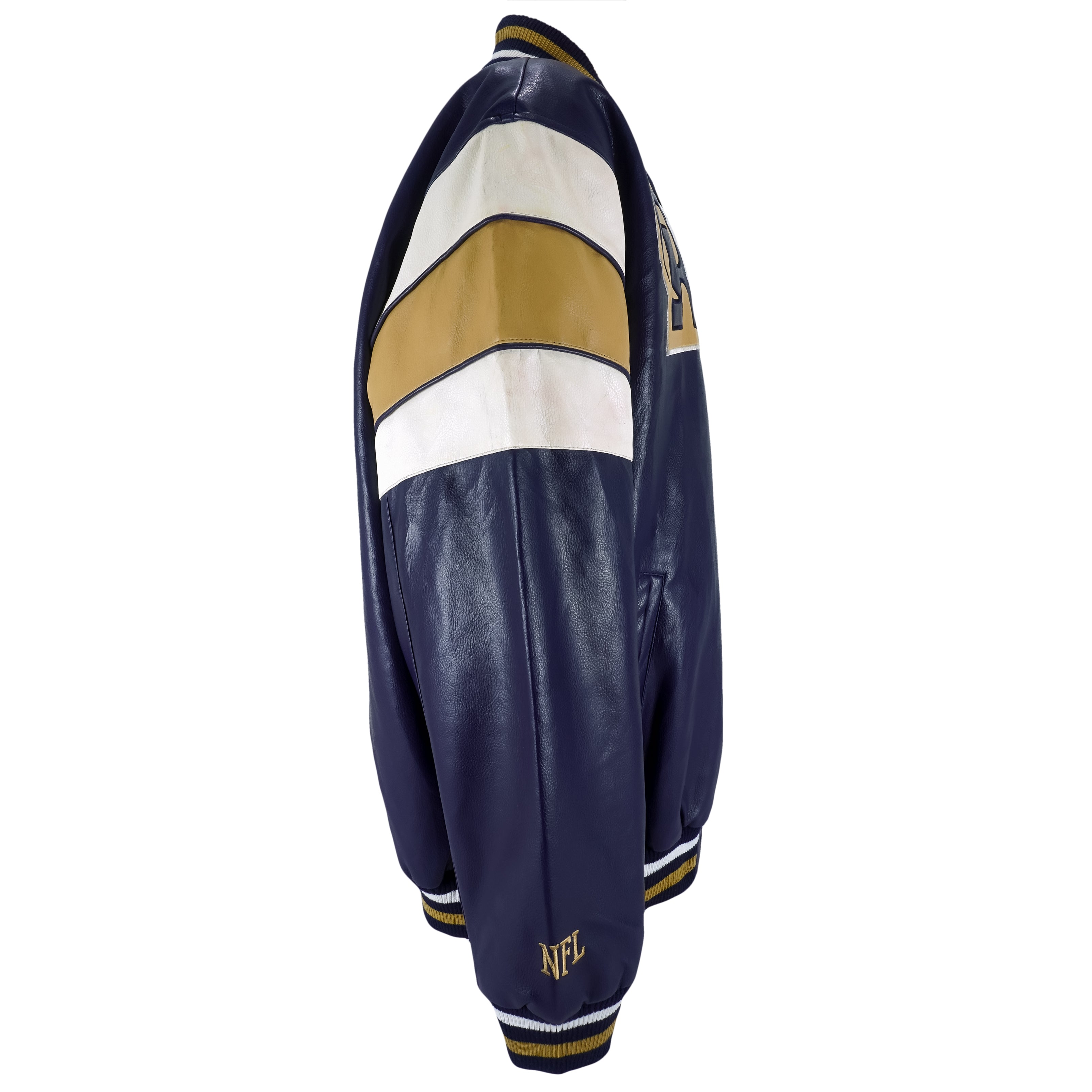 Maker of Jacket Fashion Jackets NFL Team St. Louis Rams Leather