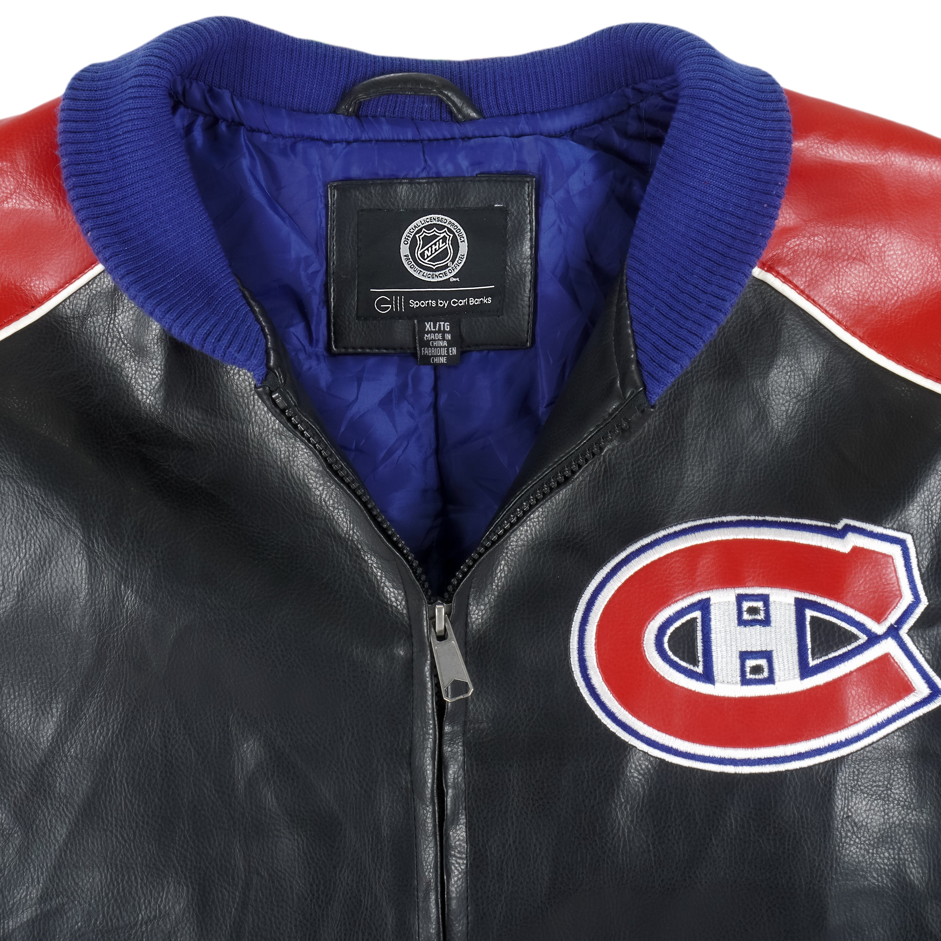 Montreal Canadiens Vintage 90s Starter Jacket Red and Blue Color Coat