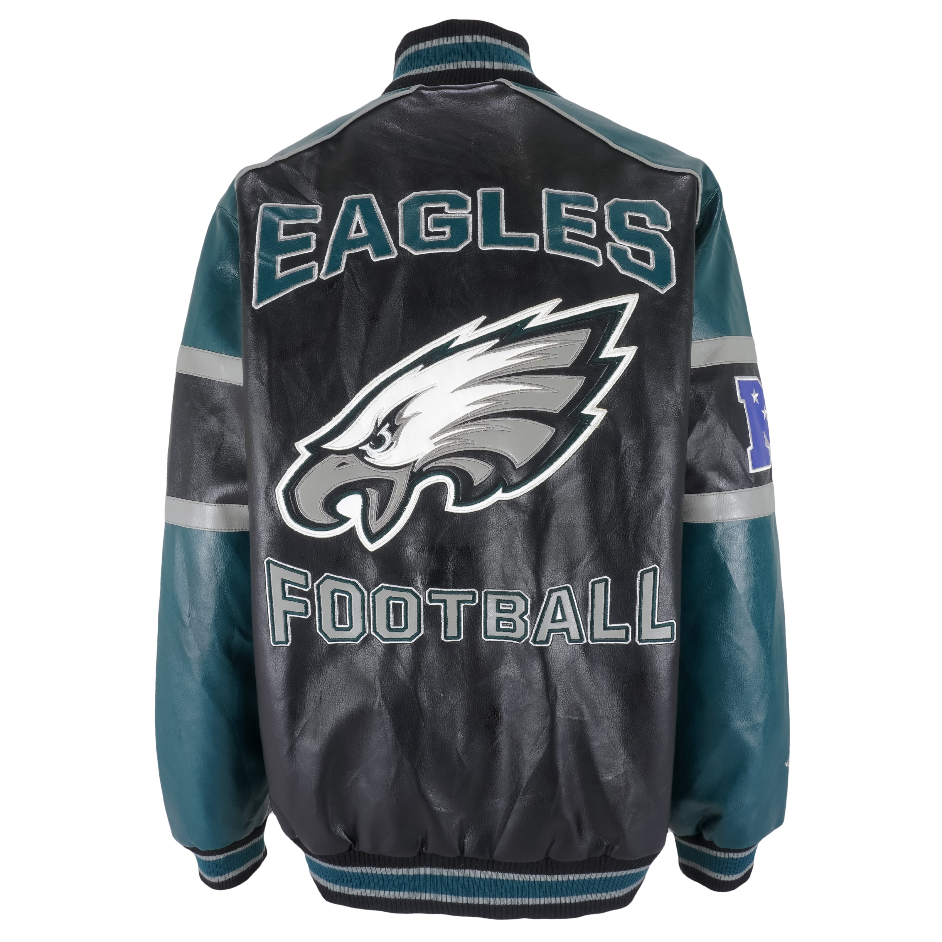Vintage NFL - Philadelphia 'Eagles' Faux Leather Jacket 1990's X