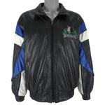 NBA (Pro Player) - Minnesota Timberwolves Leather Jacket 1990s Medium Vintage Retro Basketball