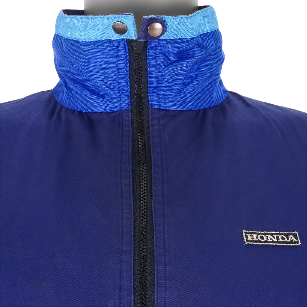 Vintage - Blue Honda Racing Team Reversible Jacket 1990s Medium