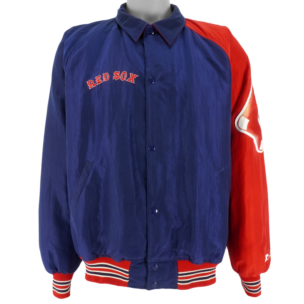 Starter - Boston Red Sox Windbreaker 1990s X-Large Vintage Retro Baseball