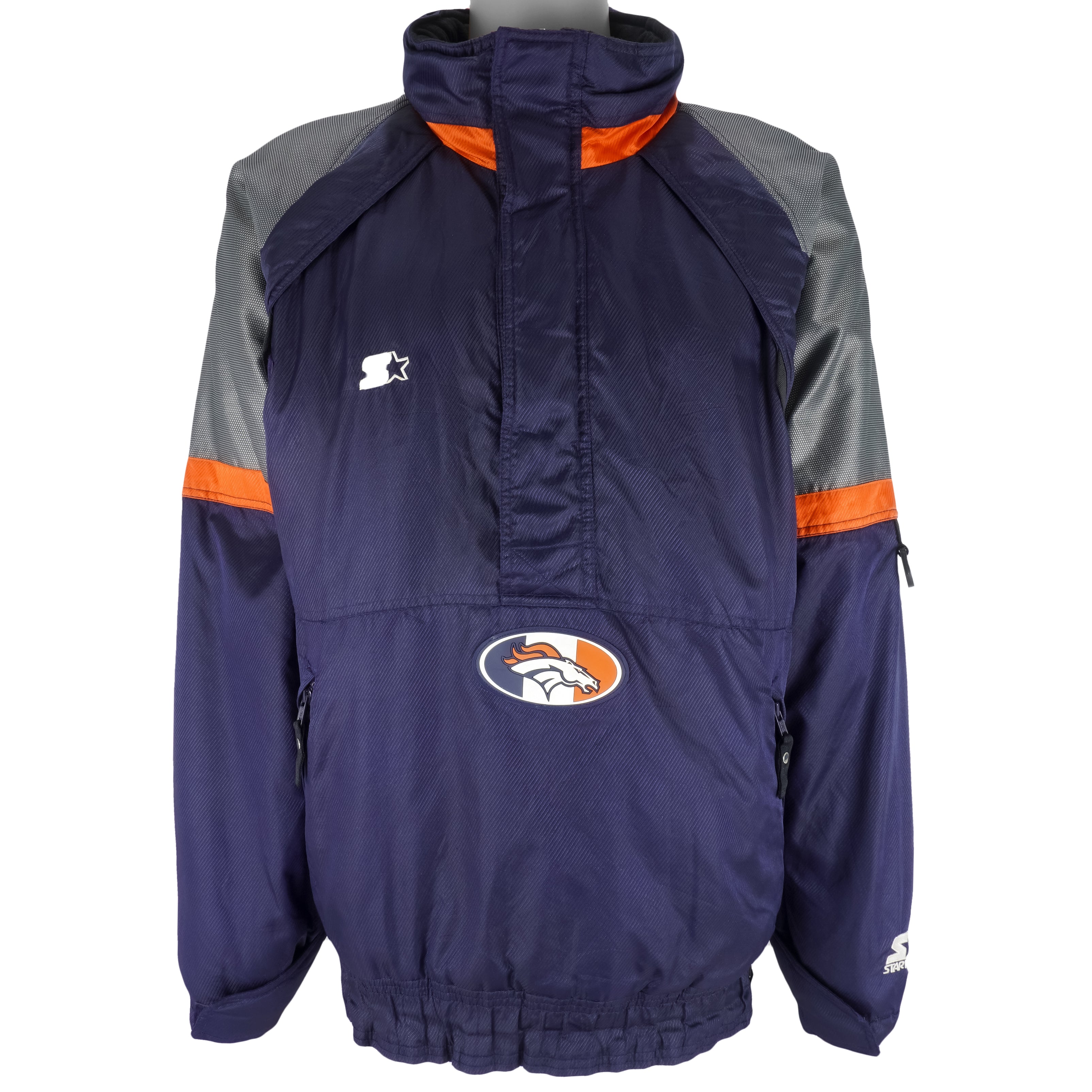 Vintage 90s Denver Broncos Starter Satin Jacket for Sale in San