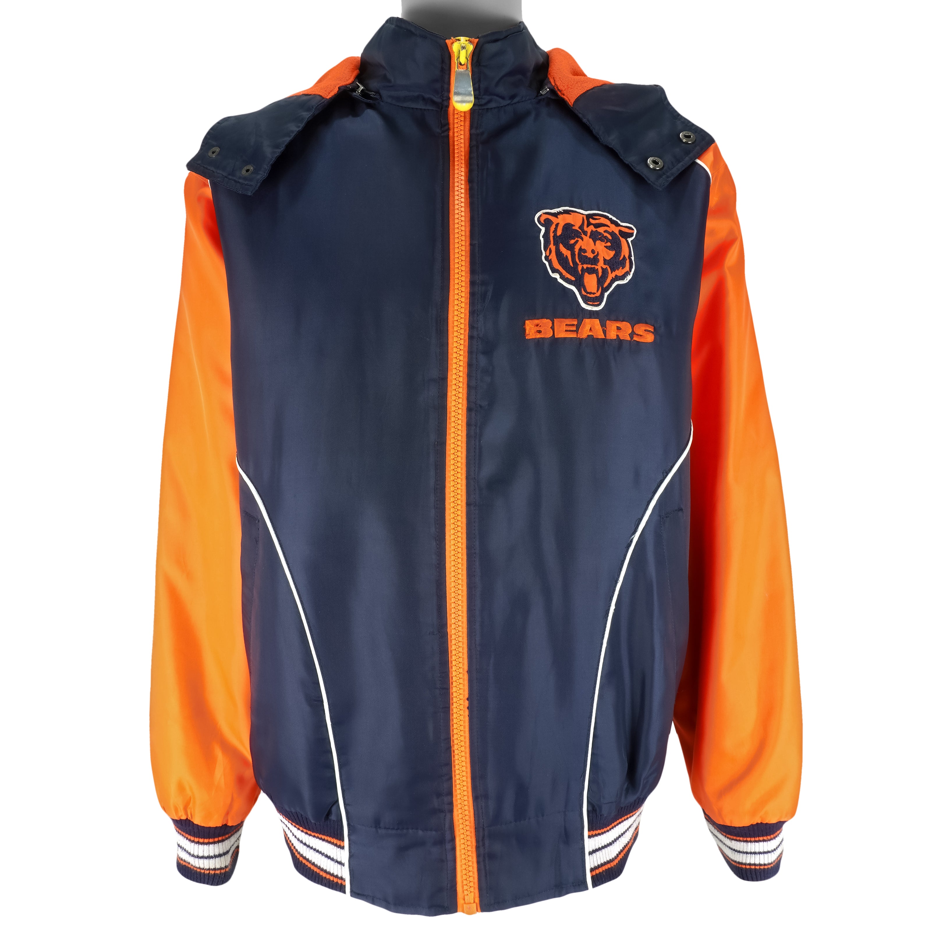 NFL Chicago Bears Letterman Orange and Blue Jacket