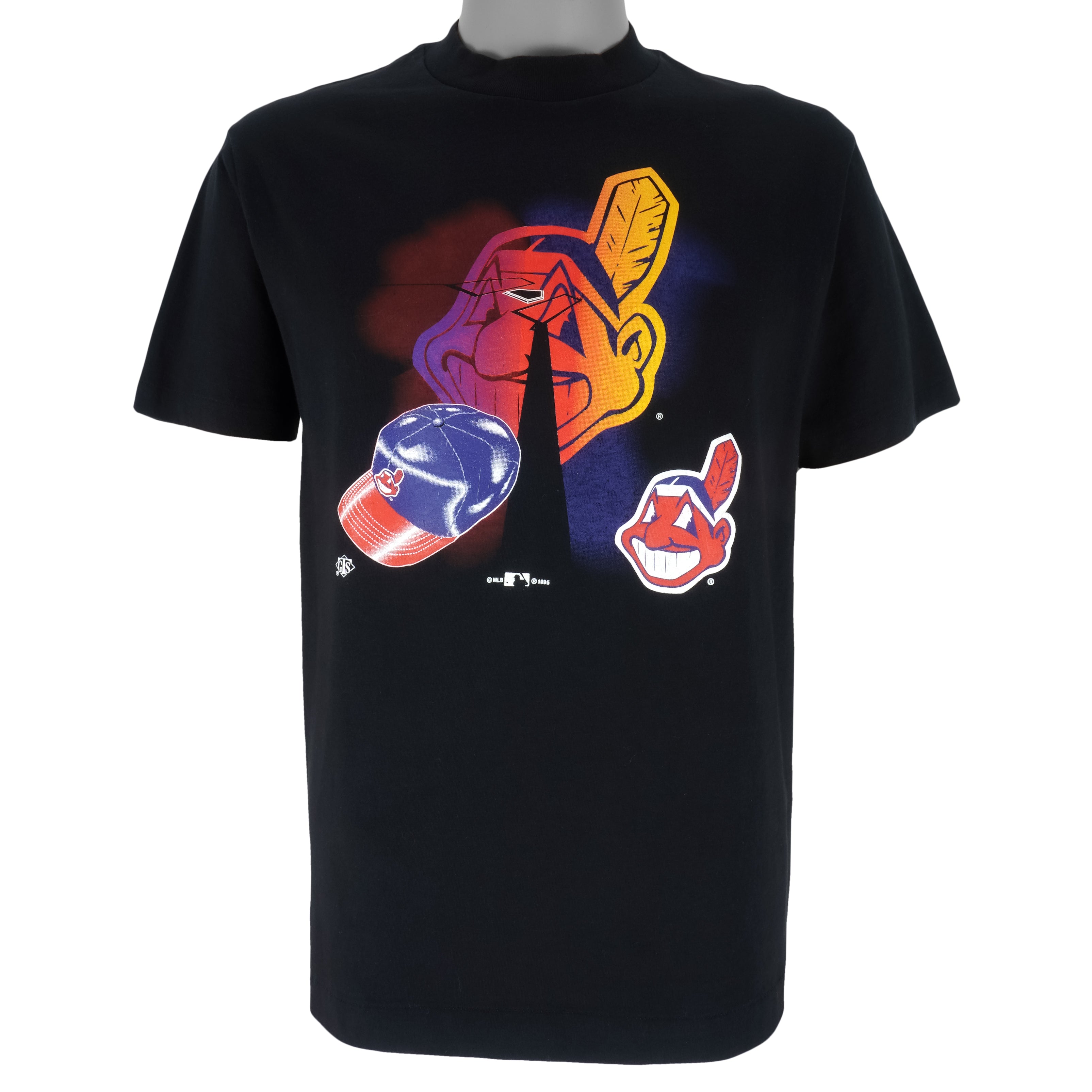 Cleveland Indians Classic Logo T-shirt M 90s 