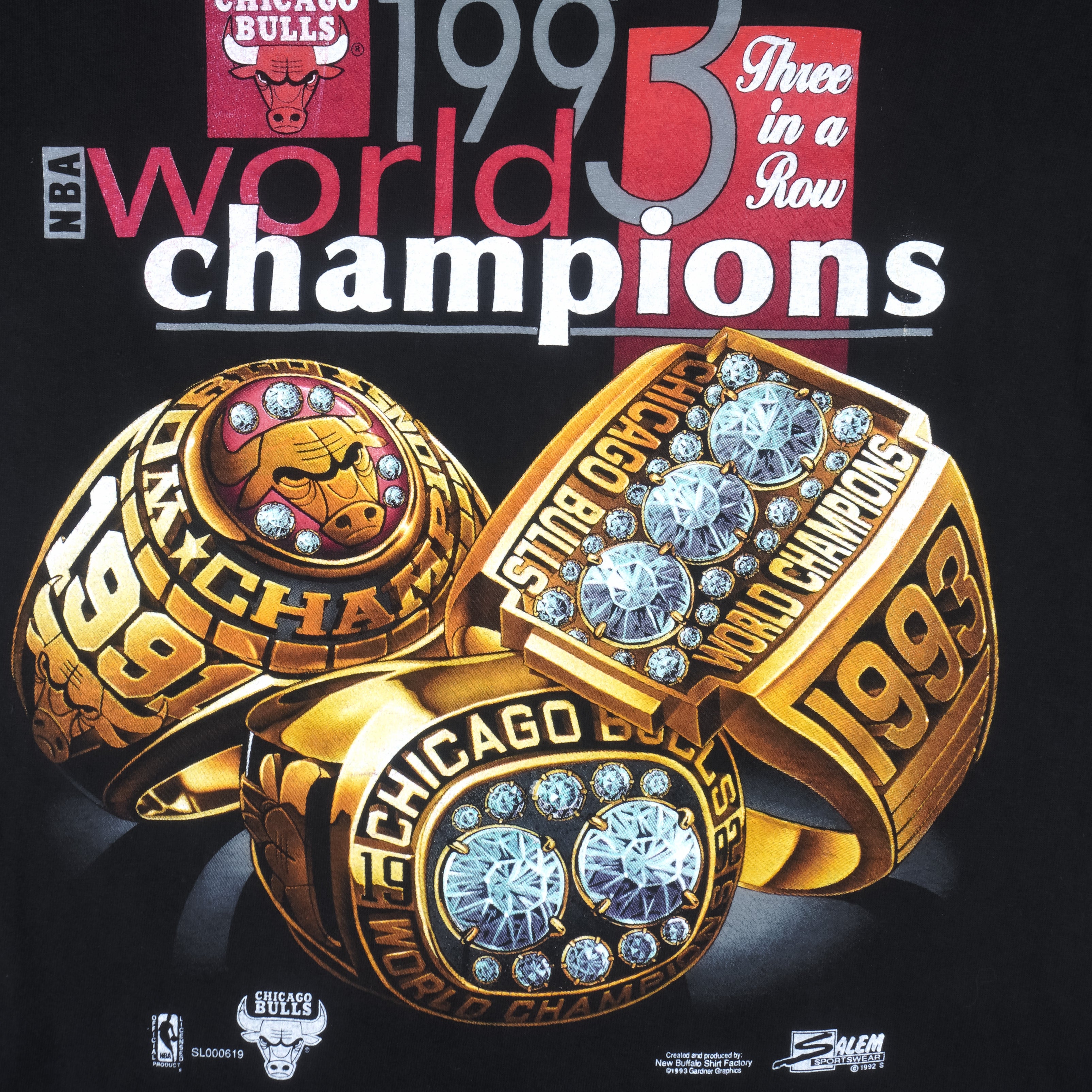 As-is Salem Nba Chicago Bulls 1991 Nba World Champions Big Head