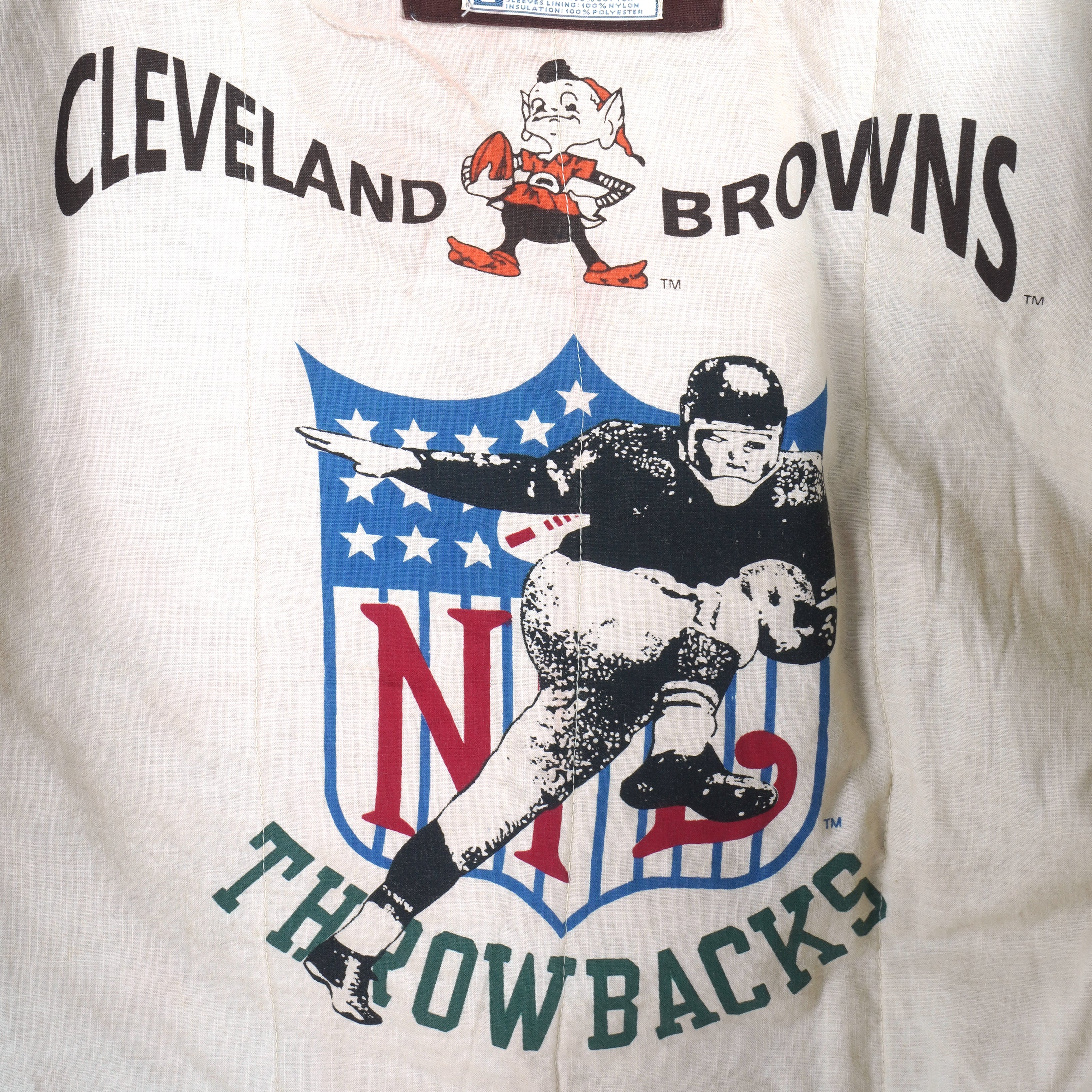 Vintage Cleveland Browns Rain Jacket // Waterproof Vinyl 