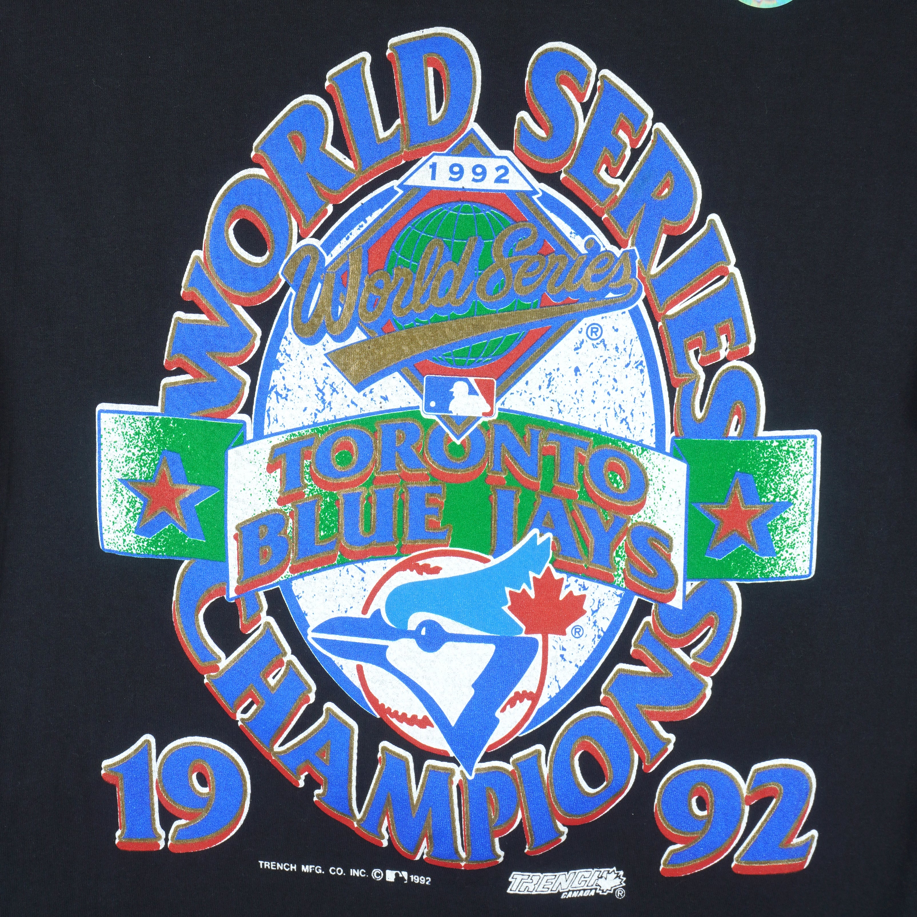 Vintage MLB (Trench) - Toronto Blue Jays - World Series Champs T-Shirt 1992  Large – Vintage Club Clothing