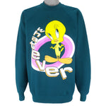 Looney Tunes - Tweety, Whatever Crew Neck Sweatshirt 1990s X-Large Vintage Retro