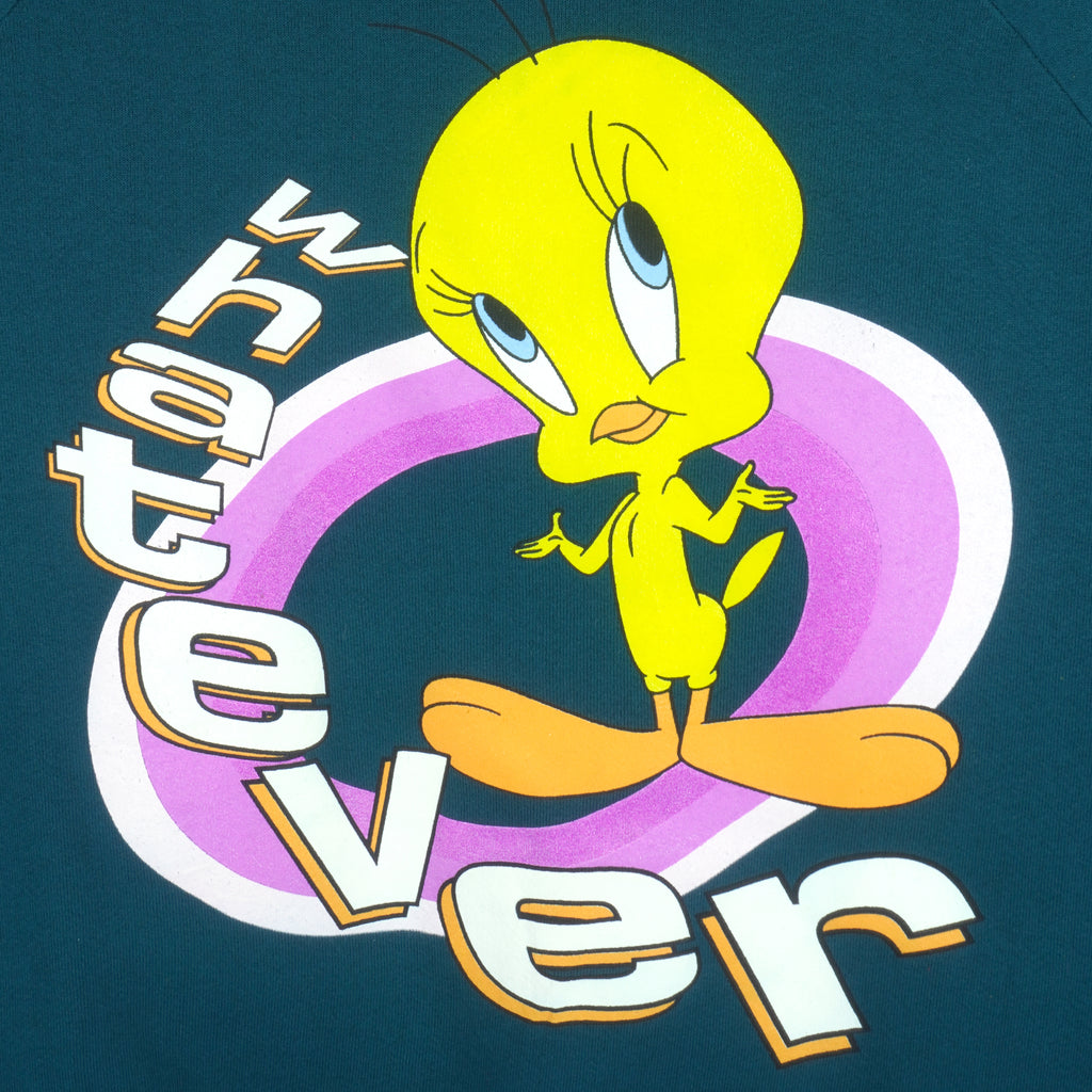 Looney Tunes - Tweety, Whatever Crew Neck Sweatshirt 1990s X-Large Vintage Retro