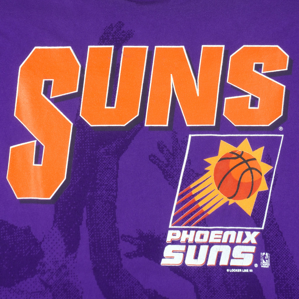 NBA - Phoenix Suns Spell-Out T-Shirt 1990s Large Vintage Retro Basketball