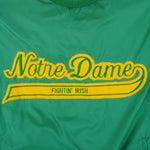 NCAA - Green Notre Dame Fighting Irish Windbreaker 1990s Medium Vintage Retro Football College 