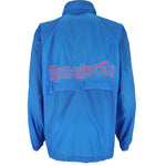 Reebok - Blue Zip-Up Embroidered Windbreaker 1990s Large