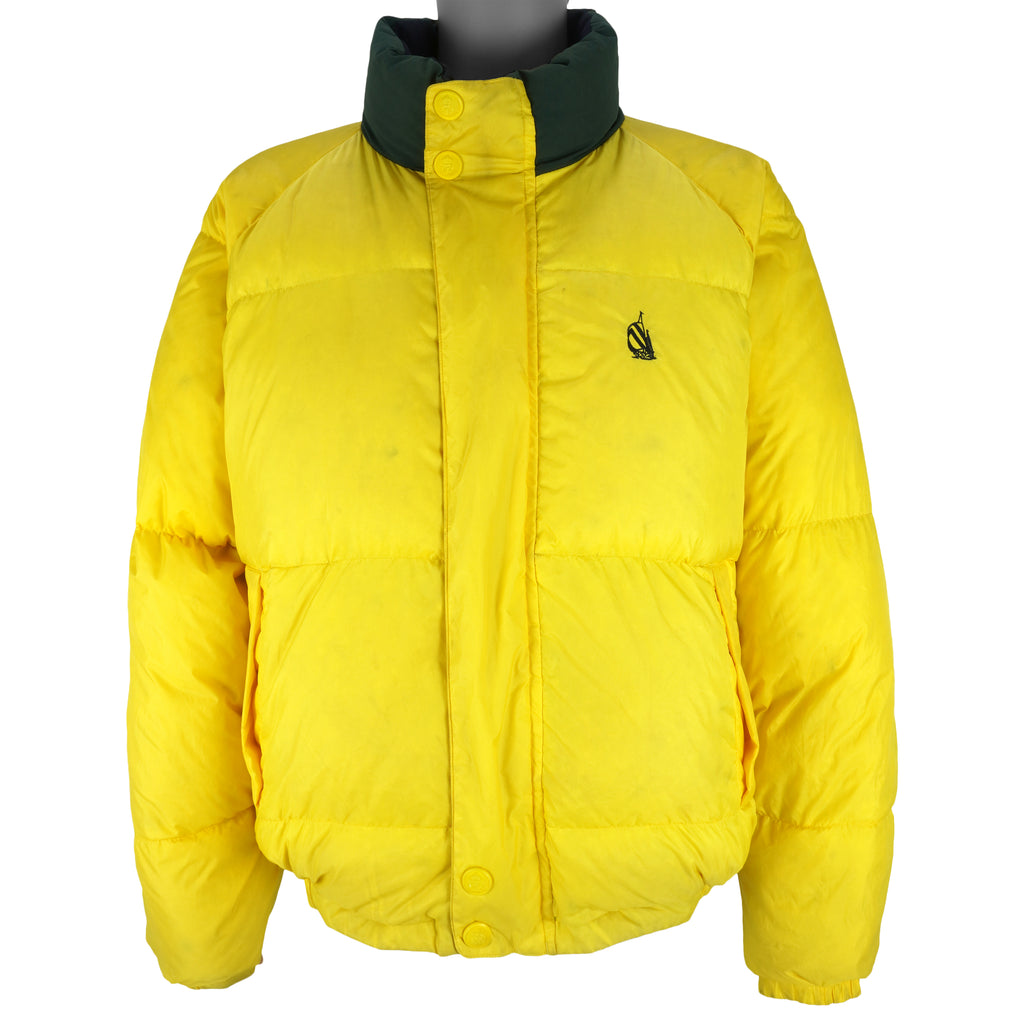 Nautica yellow clearance puffer jacket