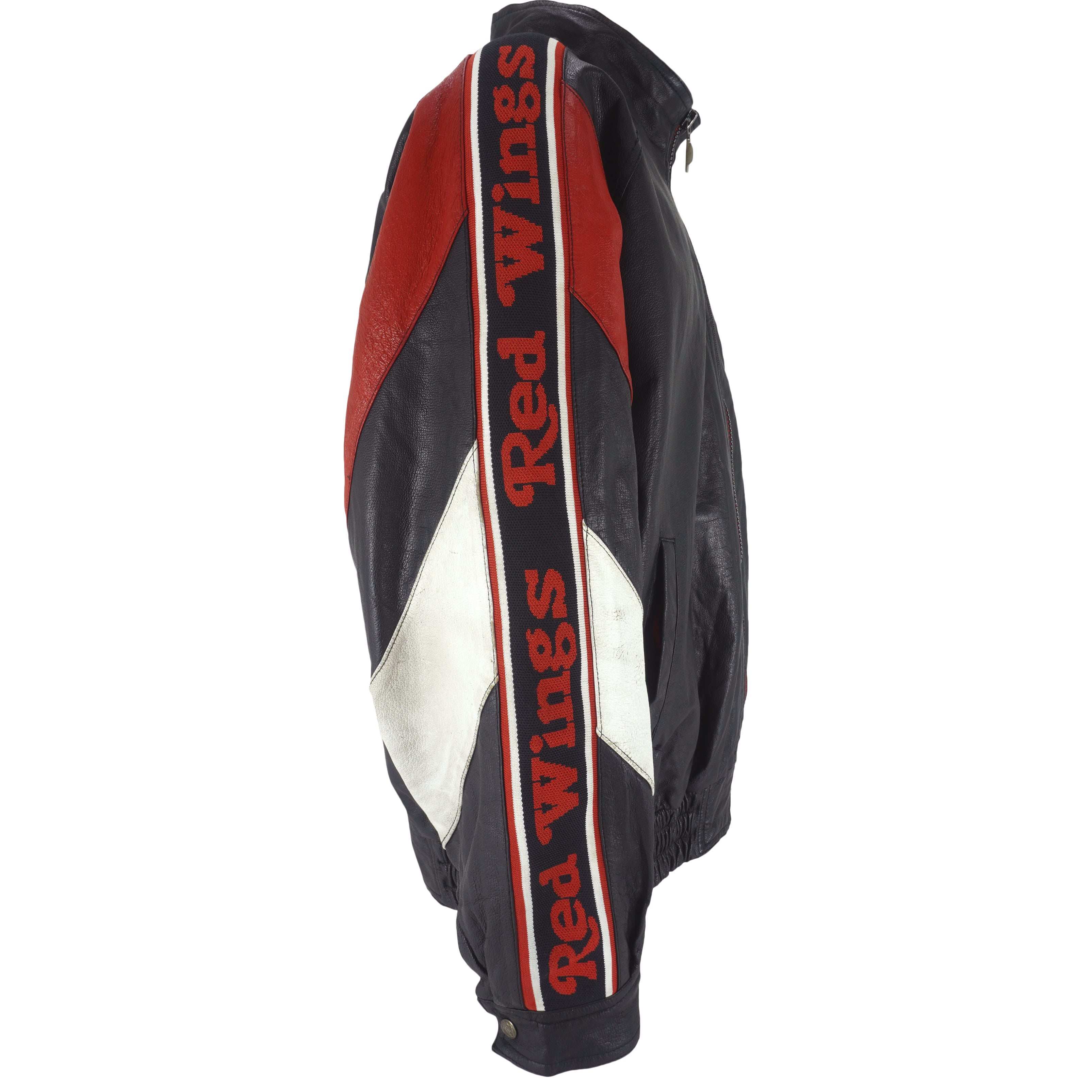 Vintage Fans Gear Red Wings Jacket Mens L Red Black Detroit Hockey