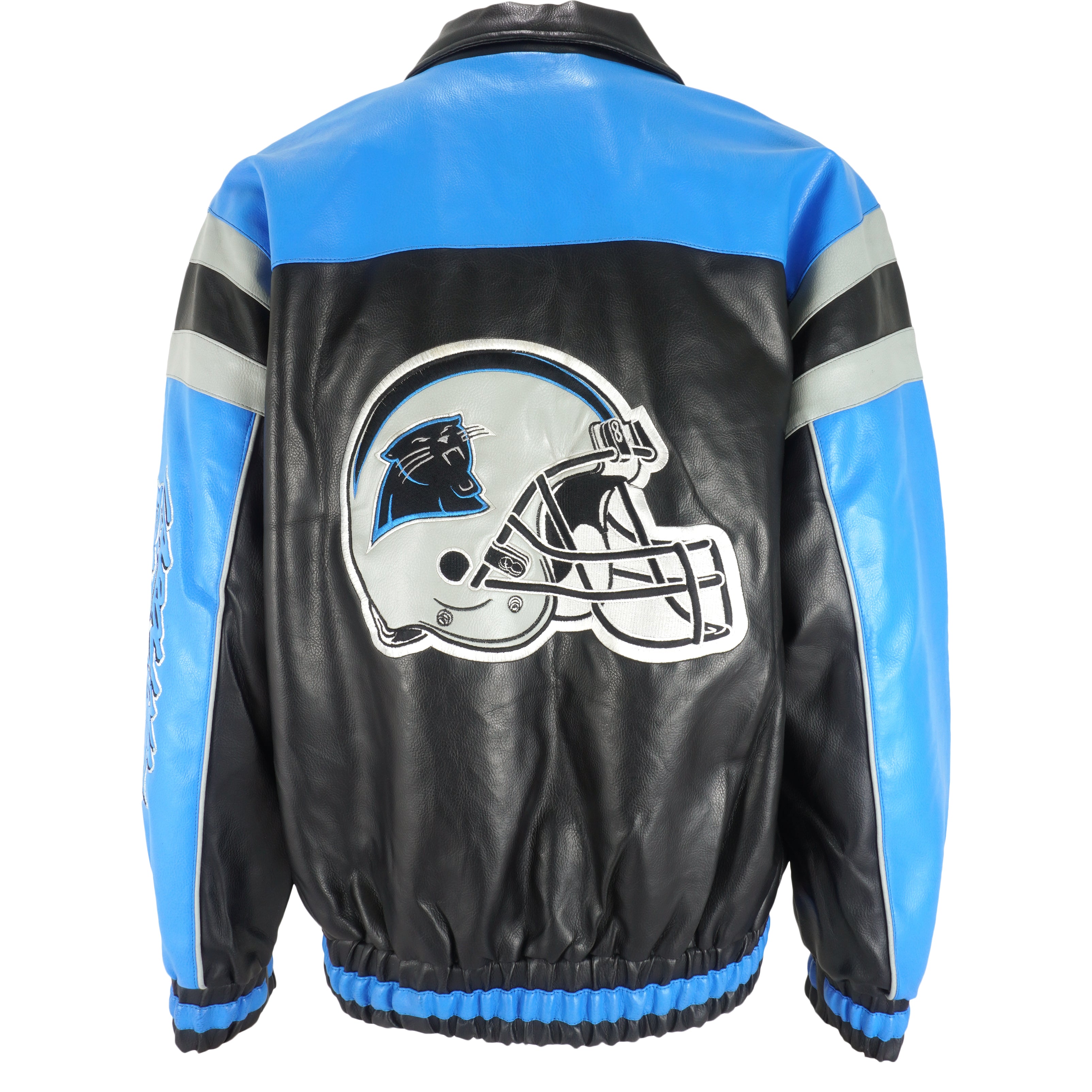 Vintage NFL (Pro Player) - Carolina 'Panthers' Leather Jacket 1990's Large