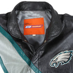 Reebok - Philadelphia Eagles Leather Jacket 1990s X-Large Vintage Retro Football