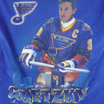 NHL (Pro Player) - St. Louis Blues, Gretzky MVP T-Shirt 1996 Medium Vintage Retro Hockey